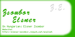 zsombor elsner business card